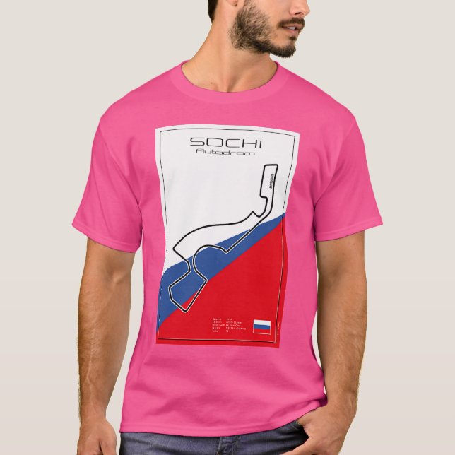 Racetrack Sochi T Shirt (Framsida)