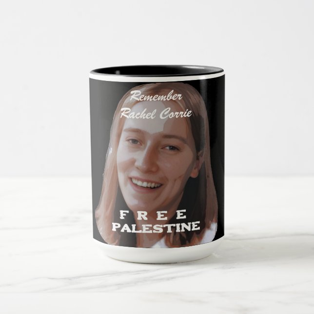 Rachel Corrie Free Palestine Mugg (Center)