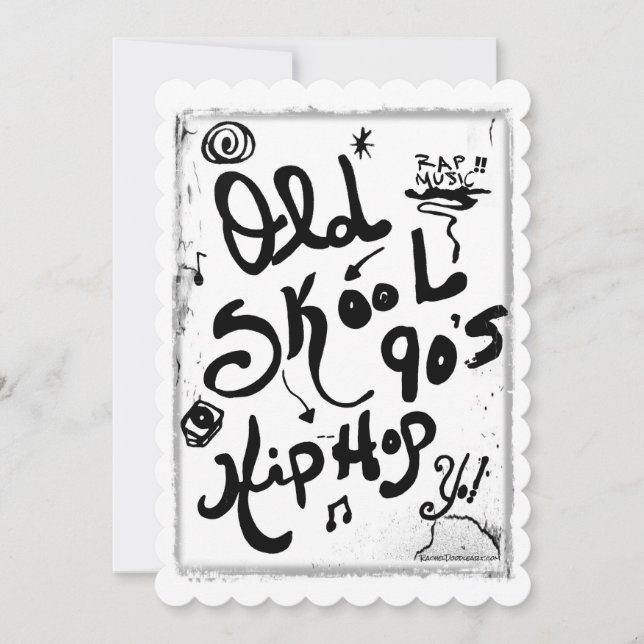 Rachel Doodle Art - Old-Skool 90's Hip-Skutt (Framsida)