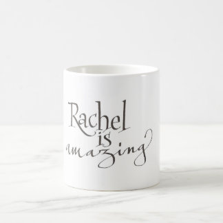 Rachel förbluffar muggen kaffemugg