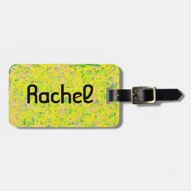 Rachel från gult för konst för bagagebricka (Horisontell Framsida)