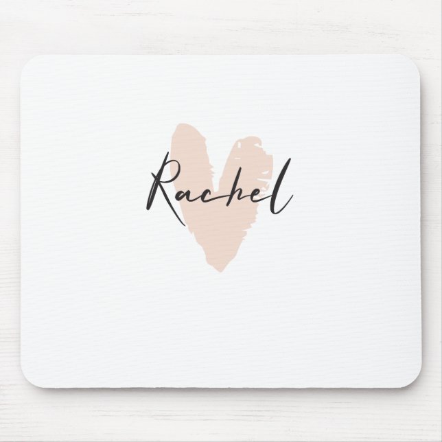Rachel Heart Namn Graphic Musmatta (Framsidan)