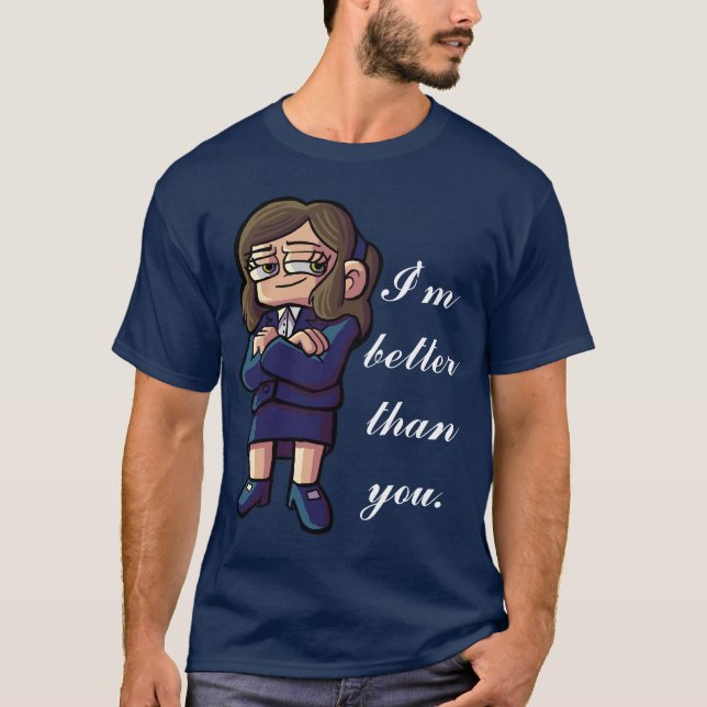 Rachel "mig förmiddag som är bättre än dig" t shirt (Framsida)