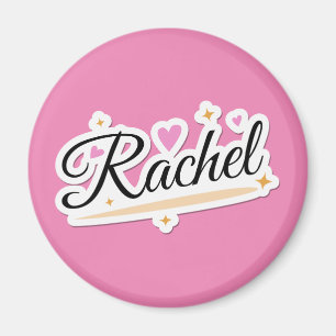 Rachel namn söt design magnet