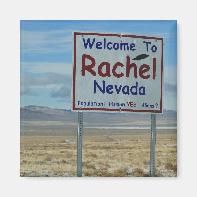Rachel Nevada ET Highway Magnet (Framsidan)