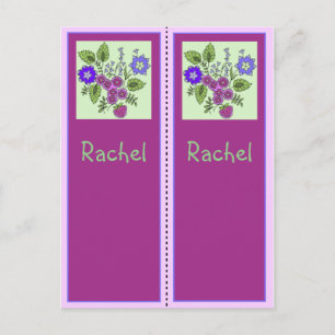 Rachel Personlig Bookmark Postcard Vykort