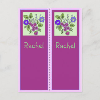 Rachel Personlig Bookmark Postcard Vykort