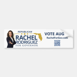 Rachel Rodriguez för Floridas guvernör Bumperdekal Bildekal