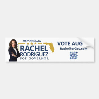 Rachel Rodriguez för Floridas guvernör Bumperdekal Bildekal