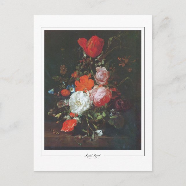 Rachel Ruysch #1 - Finkonst Postkort Vykort (Framsida)