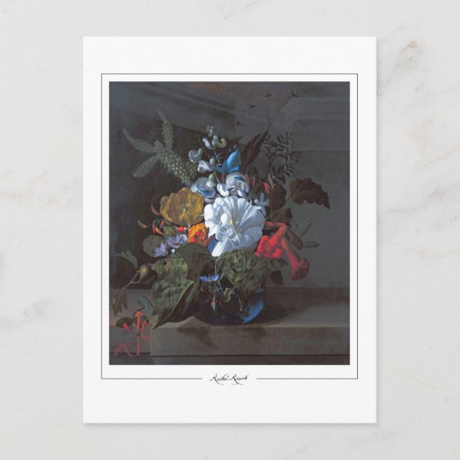 Rachel Ruysch #20 - Finkonstkort Vykort (Framsida)