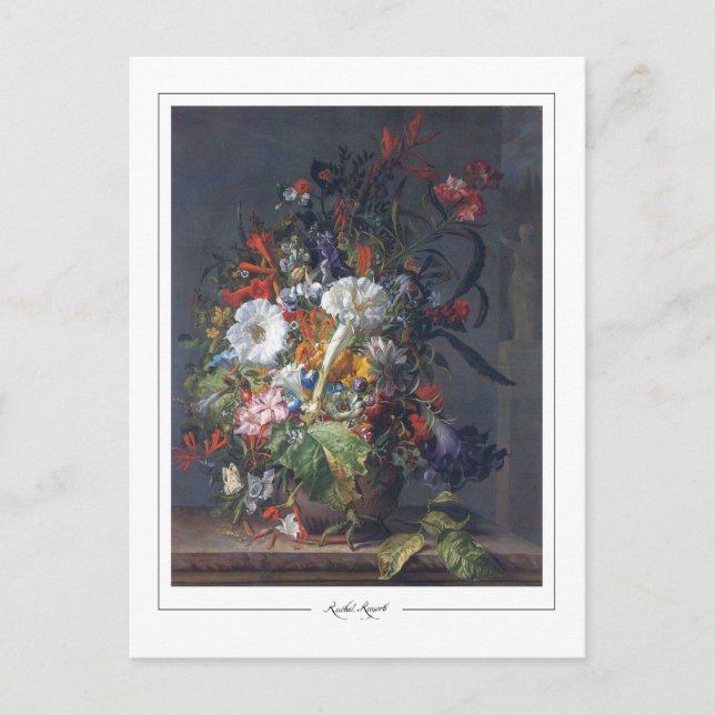 Rachel Ruysch #4 - Finkonst Postkort Vykort (Framsida)