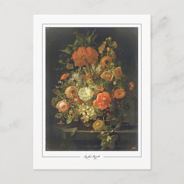 Rachel Ruysch #64 - Fine Art Postcard Vykort (Framsida)