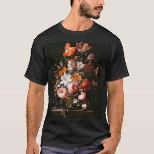 Rachel Ruysch - blommor i en Glass vas T Shirt