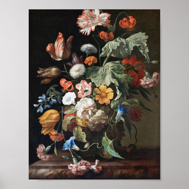 Rachel Ruysch - still-Life with Flowers Poster (Framsidan)