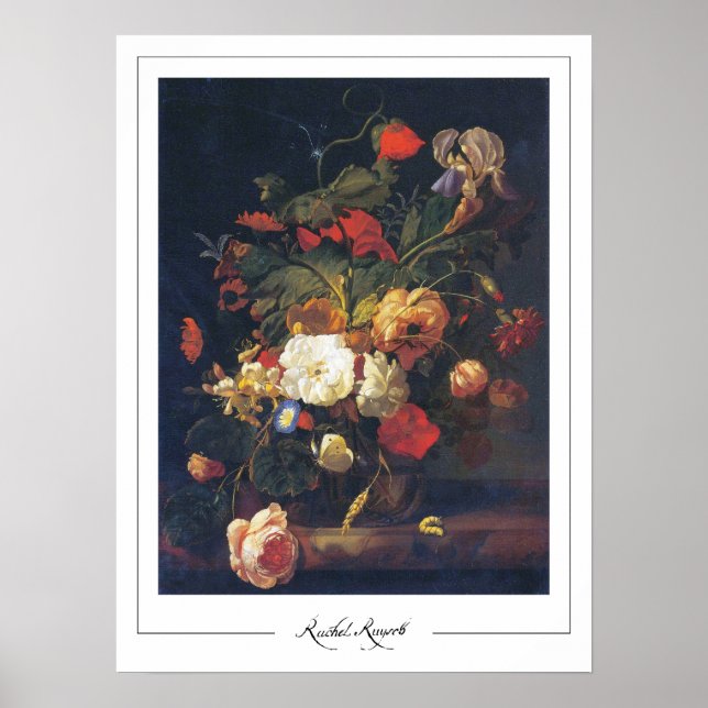 Rachel Ruysch Zedign Art Poster #3 (Framsidan)
