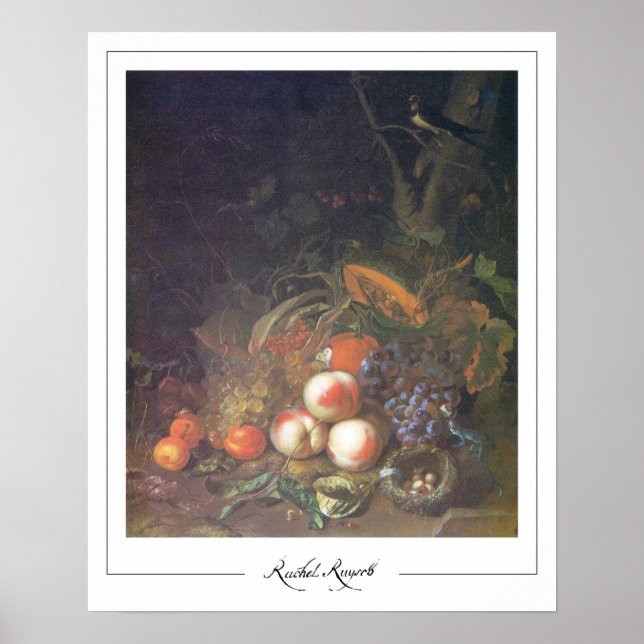 Rachel Ruysch Zedign Art Poster #6 (Framsidan)