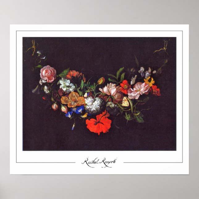 Rachel Ruysch Zedign Art Poster nr 14 (Framsidan)