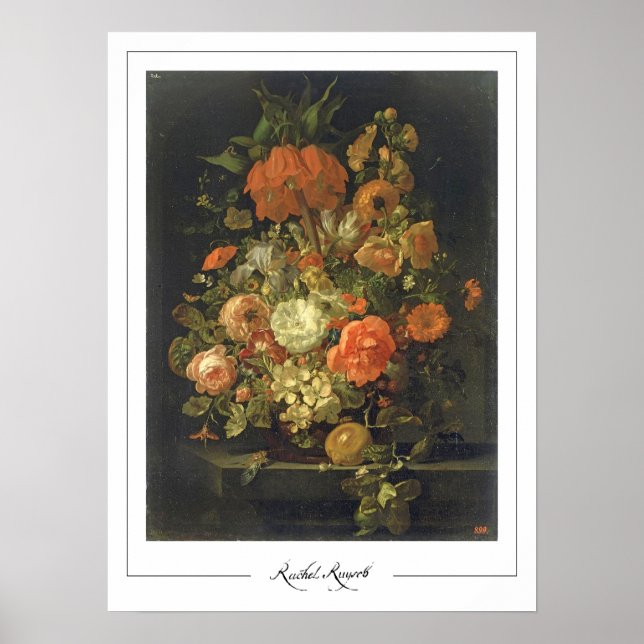 Rachel Ruysch Zedign Art Poster nr 64 (Framsidan)
