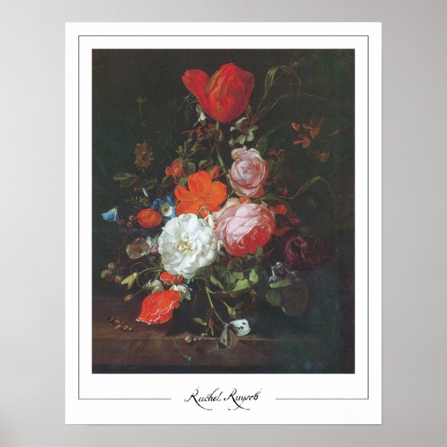 Rachel Ruysch Zedign konstaffisch #1 Poster (Framsidan)
