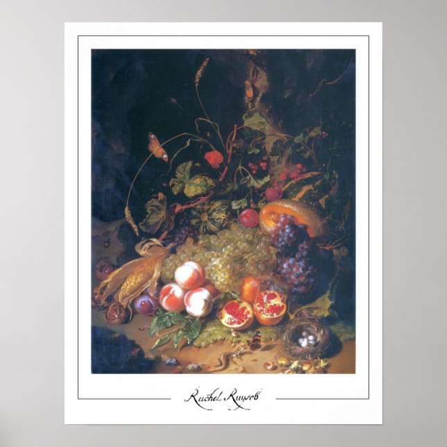 Rachel Ruysch Zedign konstaffisch #2 Poster (Framsidan)