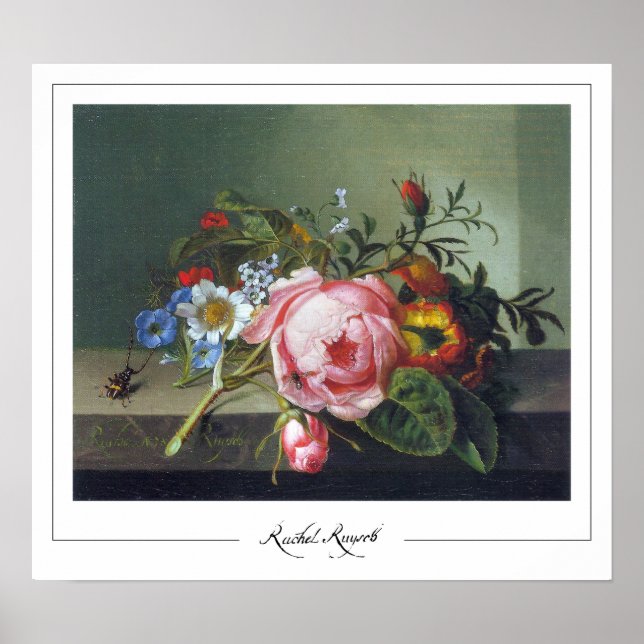 Rachel Ruysch Zedign konstaffisch #8 Poster (Framsidan)