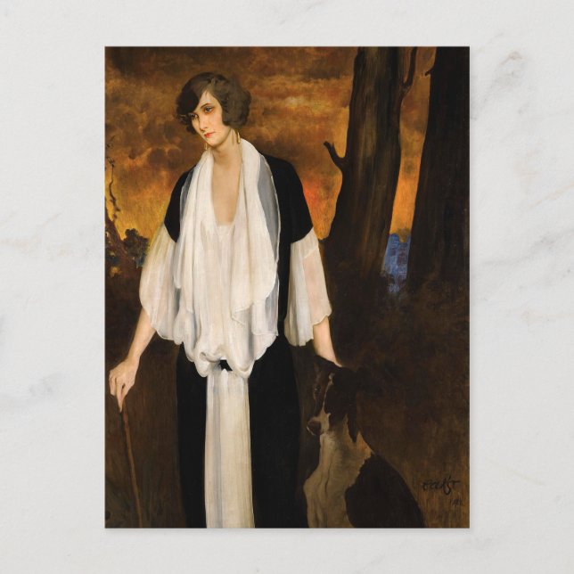 Rachel Strong av Léon Bakst 1924 Vykort (Framsida)