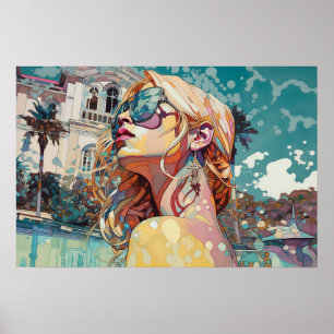 Rachel's day på bassäng poster