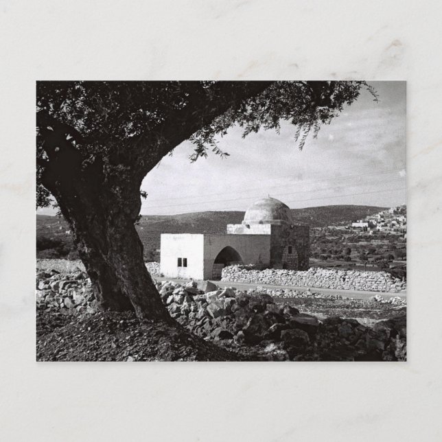 Rachel's grav i Betlehem - Gammalt foto Vykort (Framsida)