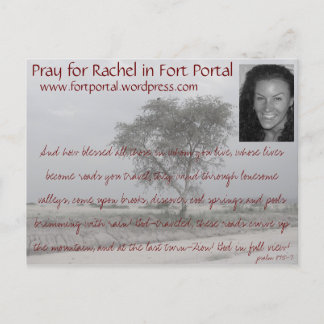 Rachels Prayer Card Vykort