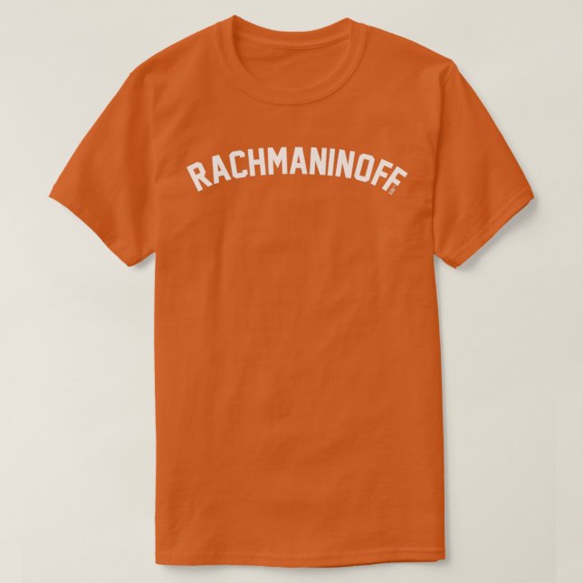 RACHMANINOFF EST T SHIRT (Design framsida)