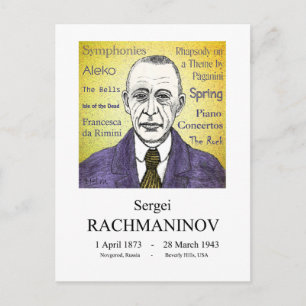 Rachmaninov Vykort