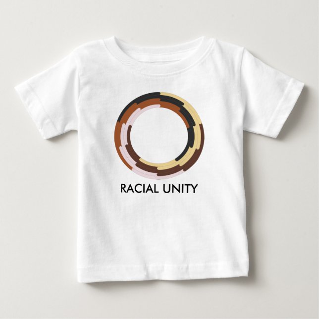 Racial Unity Baby One Piece T Shirt (Framsida)