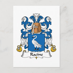 Racine Family Crest Vykort