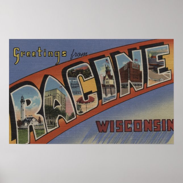 Racine, Wisconsin - Stora Brev Scenes Poster (Framsidan)