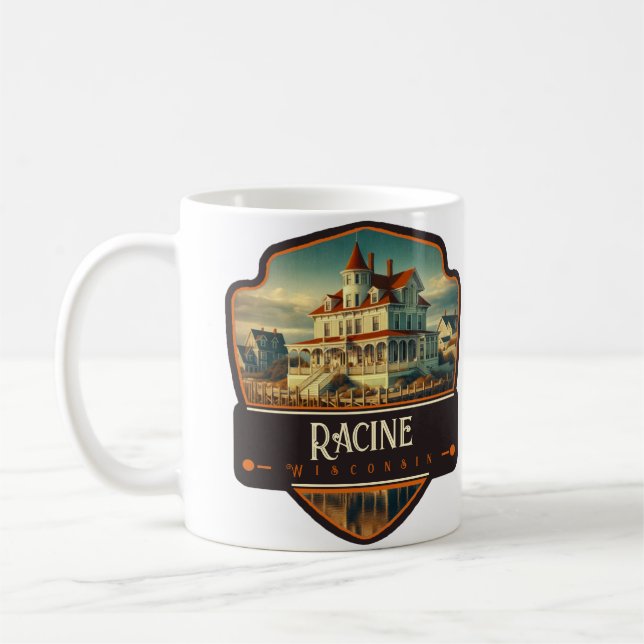 Racine, Wisconsin | VINTAGE Kaffemugg (Vänster)