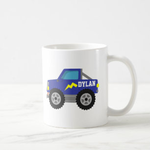 Racing Blue Monster Truck, för pojkar Kaffemugg