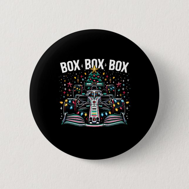 Racing Car Box Box Box Radio Ringa Kul Julgran Knapp (Framsida)