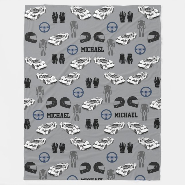 Racing car Fleece Blanket (Framsidan)