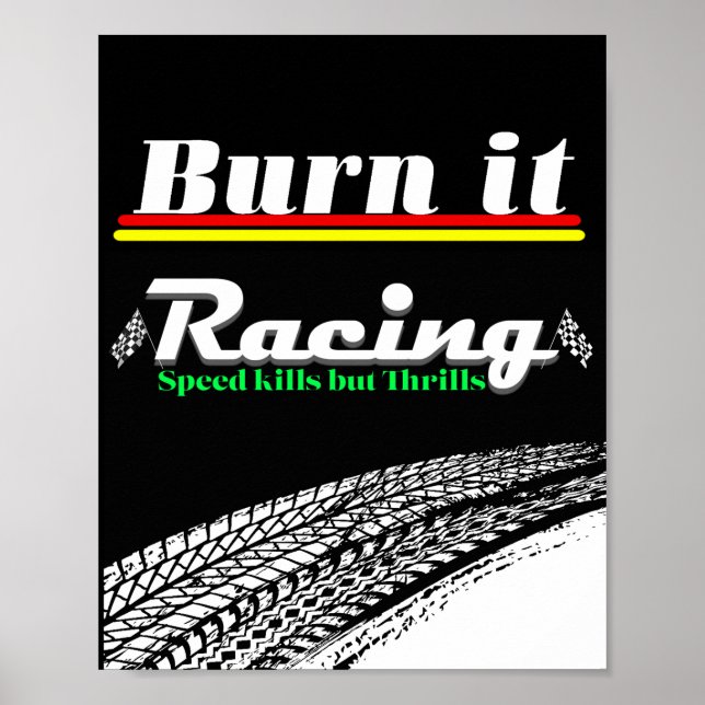 racing estetisk designaffisch poster (Framsidan)