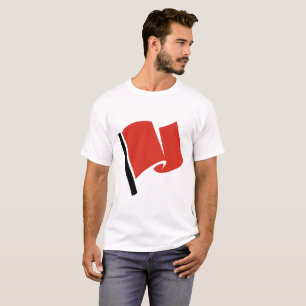 Racing Flagga Röd Tee Shirt
