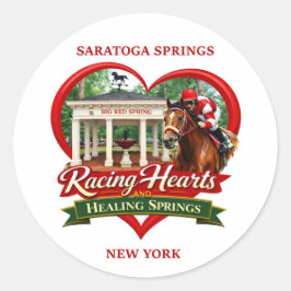 Racing Heart and Healing Springs - Sticker Runt Klistermärke