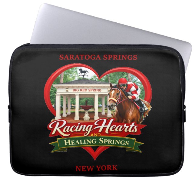 Racing Hearts And Healing Springs - laptop case Fodral (Framsidan)