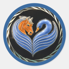 Racing Hearts och Healing Springs - Klistermärke