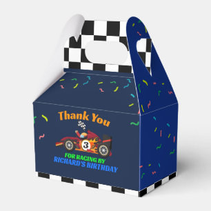 Racing Kid's Födelsedags Tävling Bil Tema Presentaskar