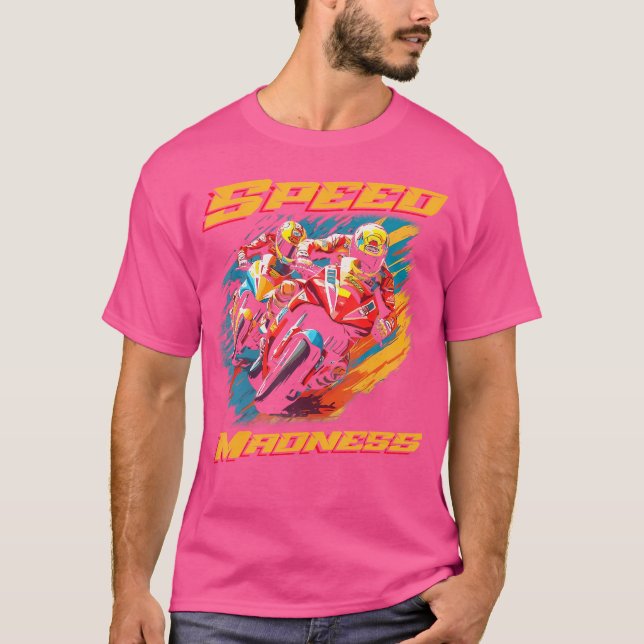 Racing Motorcykel T Shirt (Framsida)