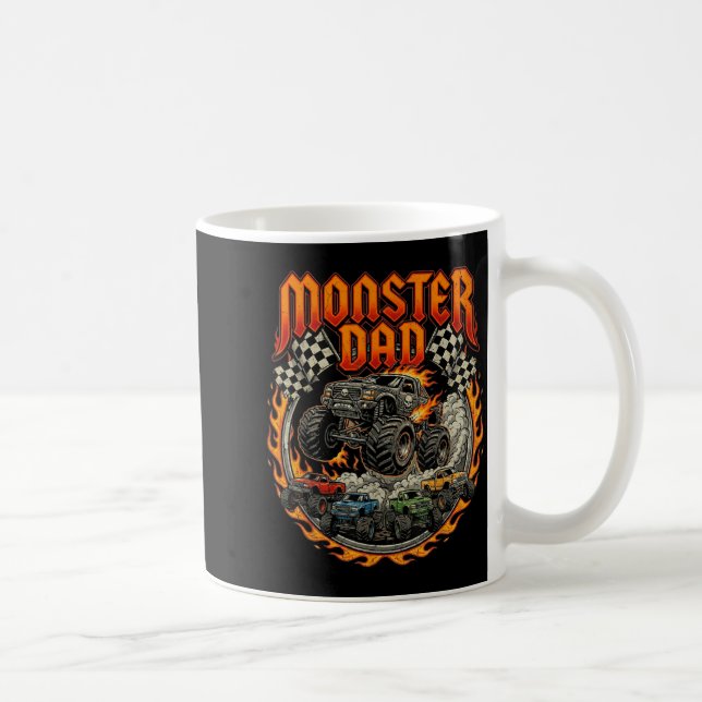 Racing Off Road Fars Dag Monster Truck Pappa Kaffemugg (Höger)
