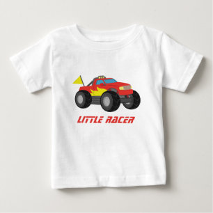 Racing Red Monster Truck, för små pojkar T-shirt