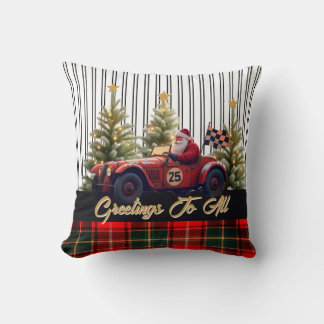 Racing Santa Claus Kudde