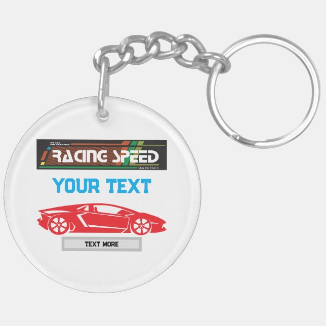 Racing Speed Bil Design – Snabb Motorsport Prestan (Vänster Baksida)